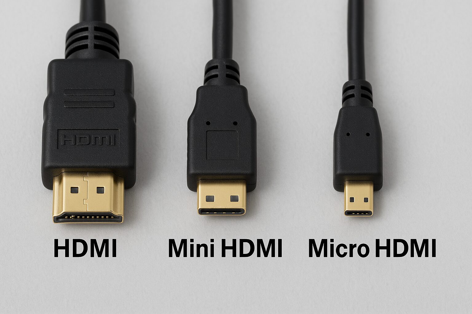 【接続端子】HDMIのコネクタ形状の違いについて