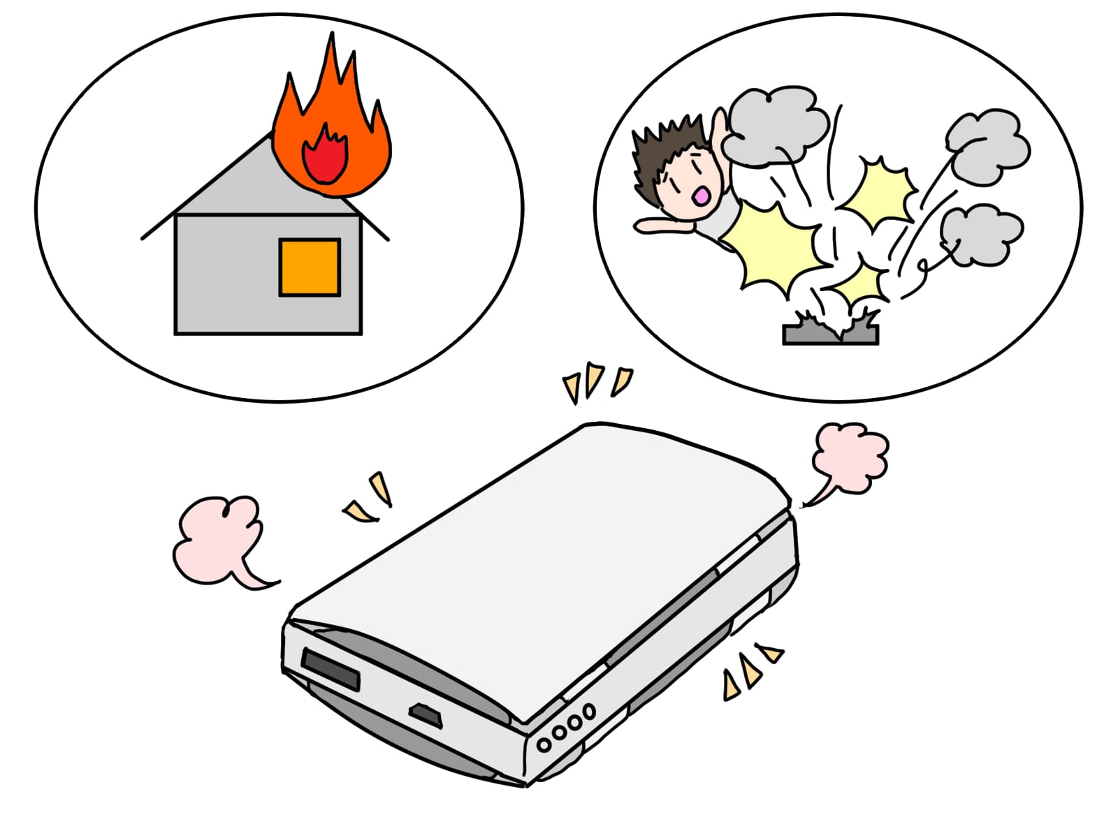 実際に起きた発火事故とその影響